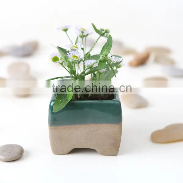 Promotional Item White Swan Shaped Small Ceramic Flower Pots photo-6