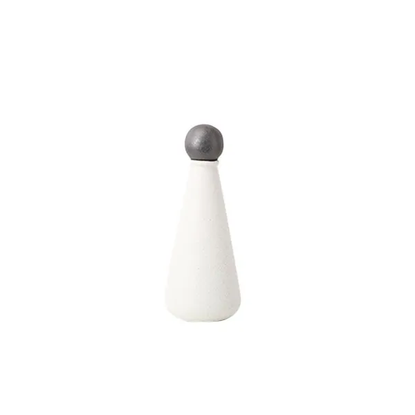 White Nordic Style Double Ears Large Ceramic Vase For Artificial Flower, Hallway Decoration photo-5