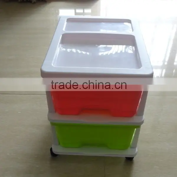 2016 Japan Hot Selling New Style Colorful 2 Tier Detachable Plastic Storage Drawer, Locker, Cabinet photo-2