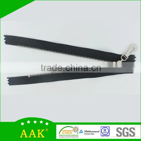 3# Shining Silver Normal Teeth Close End Designer Zippers photo-4