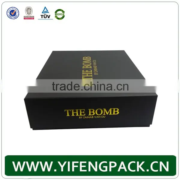 Customized Matt Black Packaging Paper Gift Corrugated Box Makers photo-2
