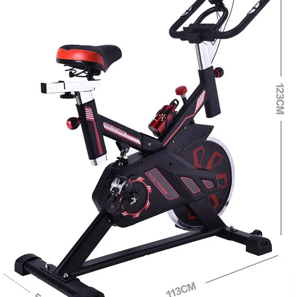 Hot Sale Gym Equipment Magnetic Red Indoor Exercise Fit Spinning Bike photo-3