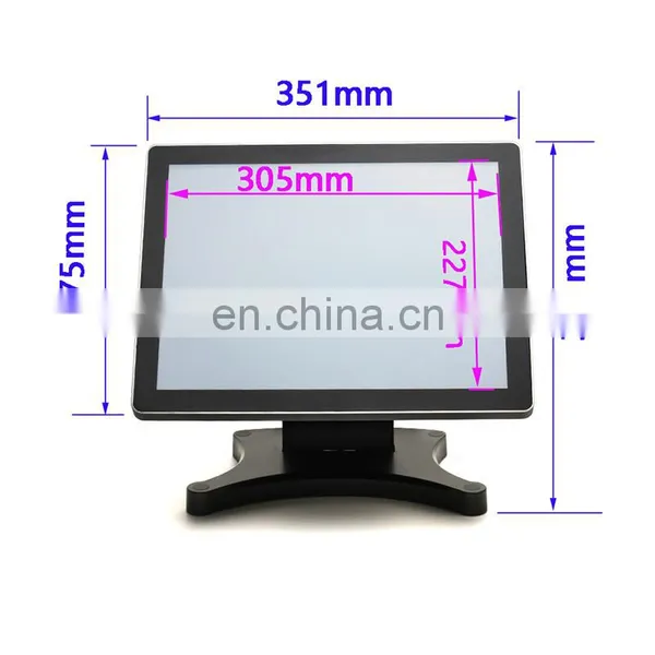 Capacitive Panel Waterproof And Dustproof Vga+usb Interface 10 Points True Flat Touch Monitor 15 Inch photo-3