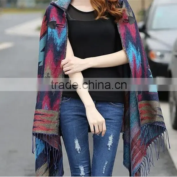 2016 Ladies Women Fashion Hooded Blanket Scarf Shawl photo-5