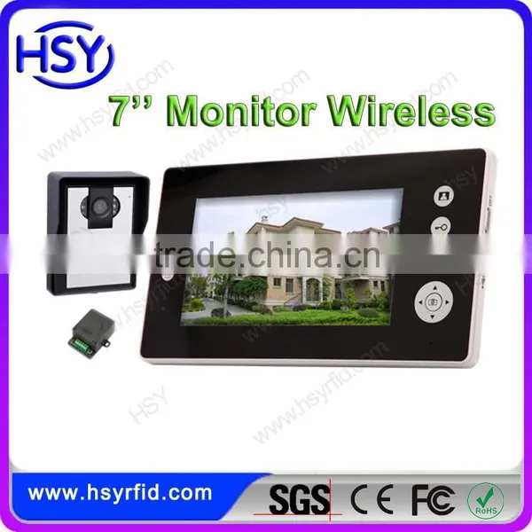 7inch Handsfree Color Wireless Intercom Video Door Phone