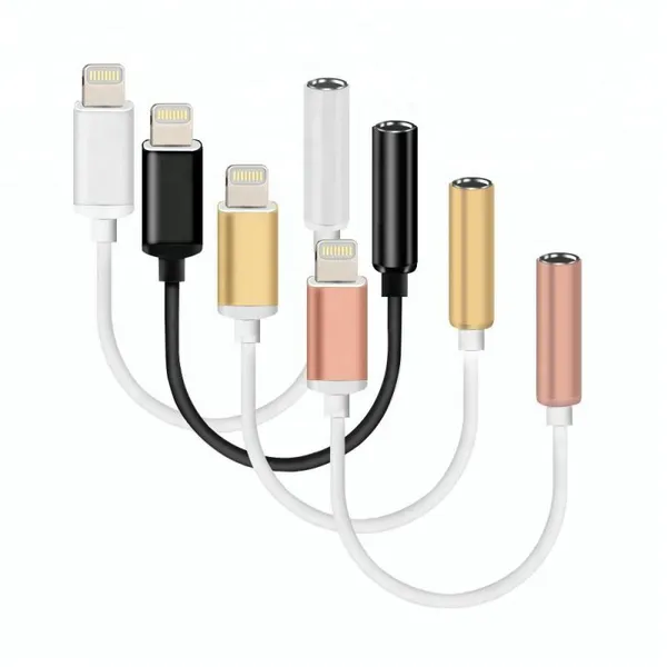 8 Pin Connector Male to 3.5mm Jack Female Headphone Audio Adapter Converter for IPhone 7 photo-2