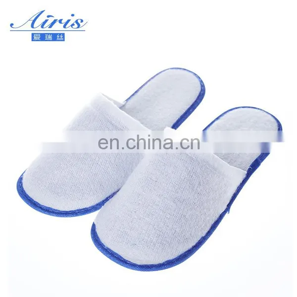 Disposable Non-woven Hotel Slipper 3mm Whiten Pressed EVA Sole Slippers