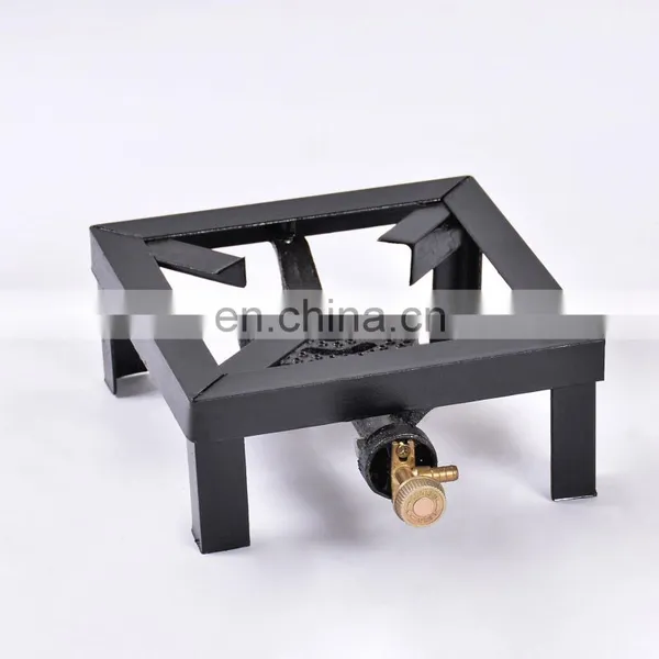 New Model Black Painting Finished 4 Ring Cast Iron Burner Gas Stove photo-5