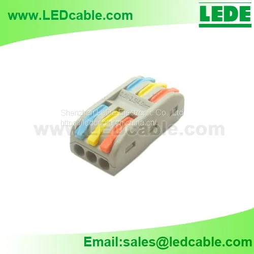 Color Coded Quick Wire Connector Terminal Blocks For LED Light