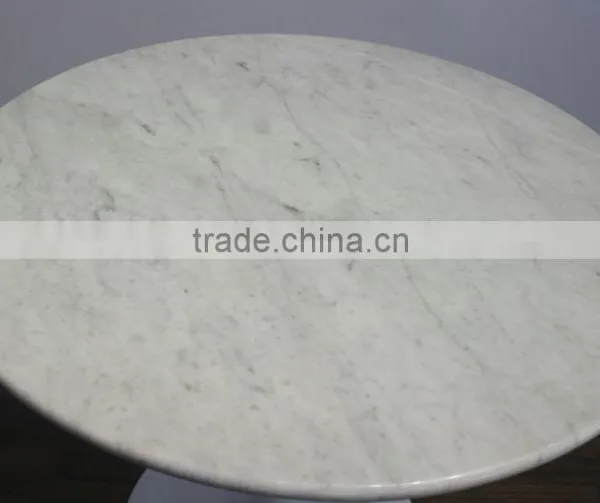 White Marble Tulip Table by Eero Saarinen for Dining Room photo-2
