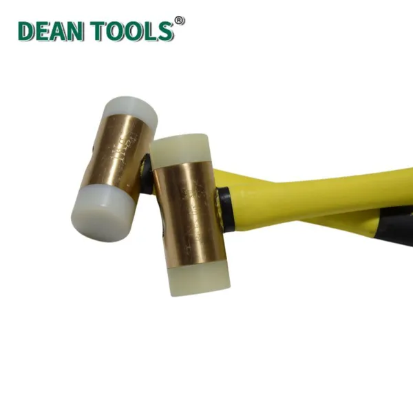 Non-Sparking Nylon Hammer,Non-Sparking Mallet,Double Face Mallet With Fiberglass Handle,Aluminum Bronze