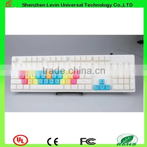 Popular Good Touch Feeling USB RGB Backlit Wired Mechanical Keyboard