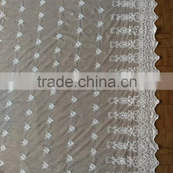 2016 Lace Accessories Hot Cotton Embroidery Lace Fabric Full Lace photo-6