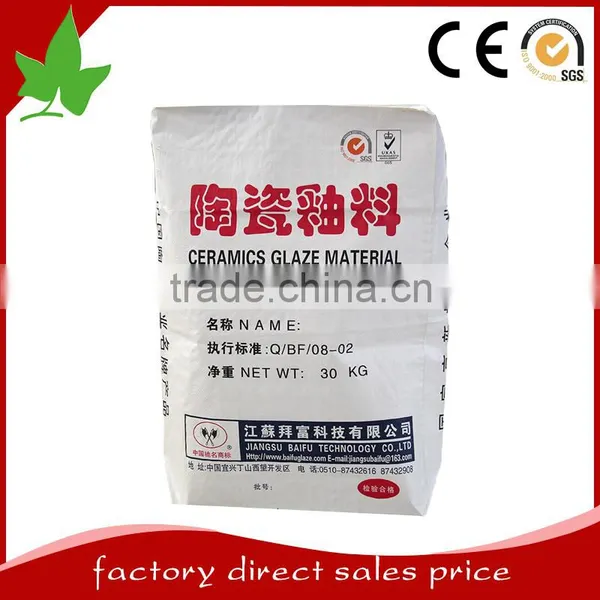 Global Selling PE/pp Plastic Valve Bag 25kg Plastic Cotton Flour Bags
