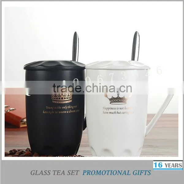 Black and White High Quality Tea Cups Beautifully Designed Coffee Cup