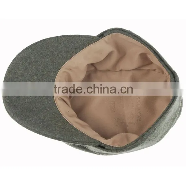 WWII German Officer Panzer Wool Field Military Cap Hat photo-6