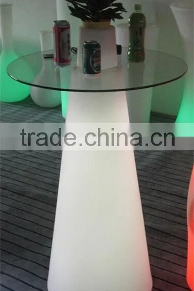 PE Plastic Bar Table With LED Light and Remote Control YXF-50120H photo-2
