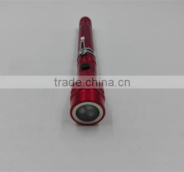 Telescopic Aluminum 3led Flashlight Magnet Tool Pick Up Telescopic Flashlight photo-4