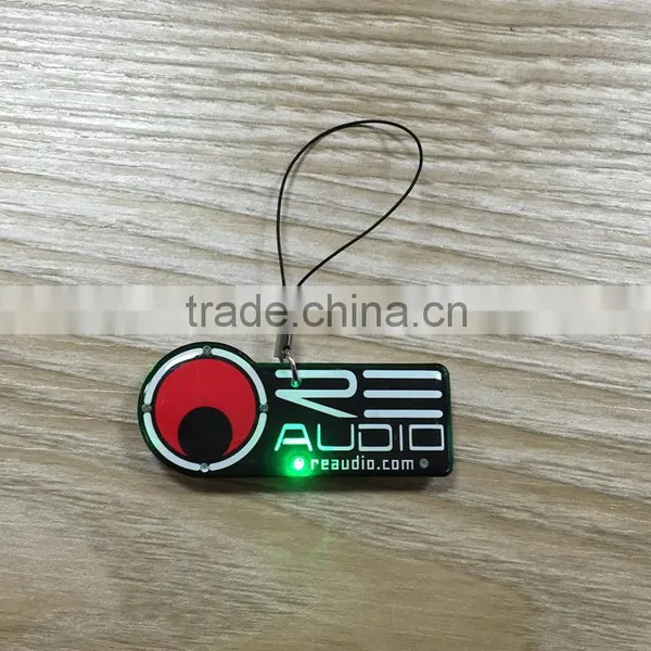 Cheap Custom Flashing Tradding Phone Strap Keyring photo-3