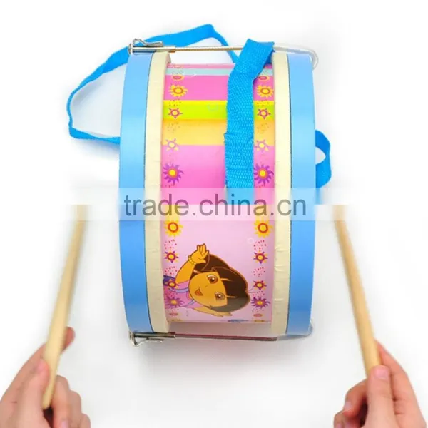 Child Like Play Toy Oriental Music Instrument Beaty 2 Sides Drum Head and 2 Sticks Roundness Wooden Drum Pad Musical Instruments photo-5