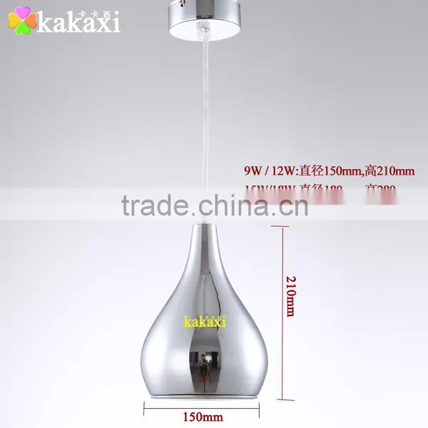 The Gourd LED Pendant Lights 12W Plated Silver Color Creative Dining Room LED Droplight photo-2