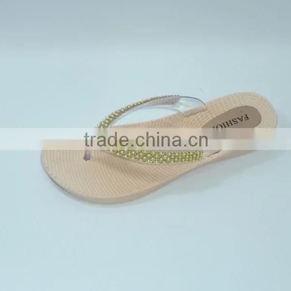 2016 PVC PCU Fashion Lady Pearl Summer Slippers photo-4