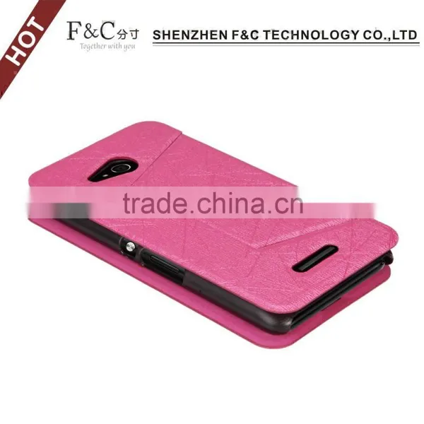 Hot Selling Products Smartphone Case Slim pu Cover for Sony Xperia E4G photo-4