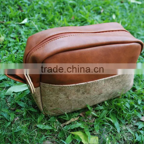 Free Shipping via FedEx, Fashion Cork Bag Eco-friendly PU Cork Leather Cosmetics Bags Wood Bags DOMIL 1048135