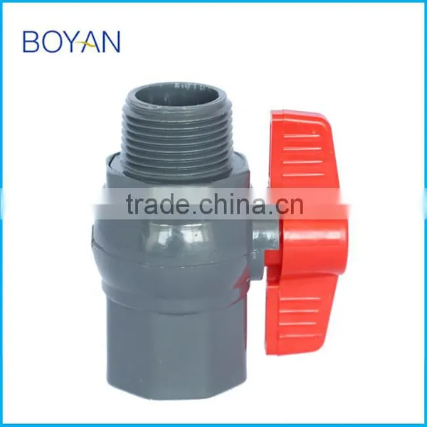 BOYAN Taizhou Huangyan PN10 Octagonal Round Grey Plastic Pvc Ball Valve Quality Choice photo-3