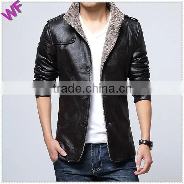 Custom Made Unique Logo Hight Quality Man Leather Jacket photo-5