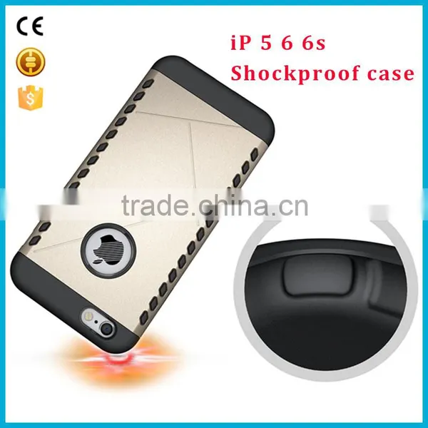 2016 Wholesale Prodcut Fashion 2 in 1 Shockproof Shield Cell Phone Case Mobile Phone Back Cover for IPhone 5 6 6s 6plus photo-2