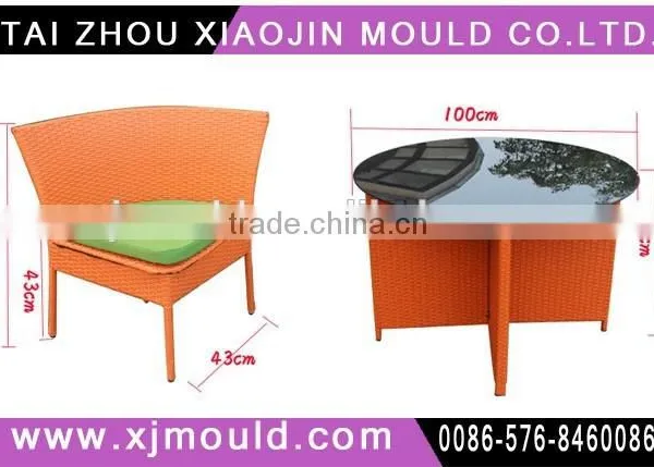 Plastic Garden Rattan Chair With Armrest Mould Maker in Taizhou photo-5