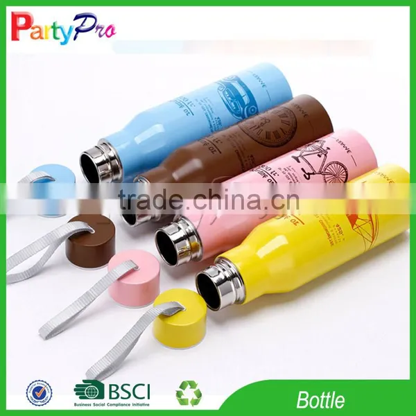 Partypro 2015 New Products Custom Logo 750ml Stainless Steel Water Bottle photo-2