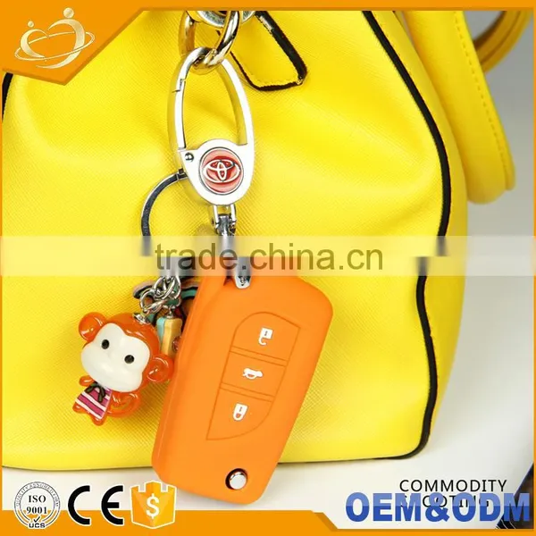 High Quanlity Silicone Car Remote Keyless Shell Key Cover Case Colorful Key Holder for Toyota photo-5