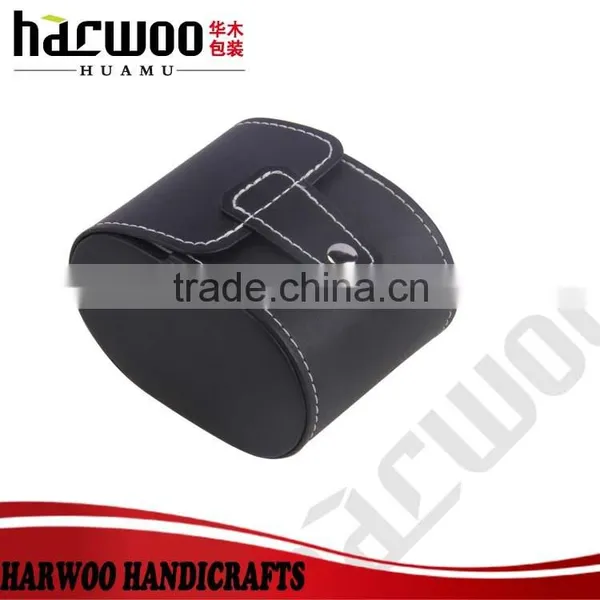Black Luxury pu Leather Watch Box photo-3