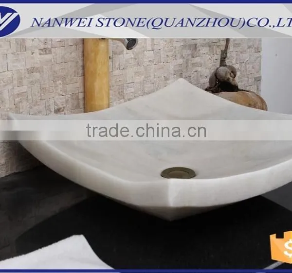Online Booking White COLOR Stone Wash Basin in Bathroom and Home Products OF CUSTOM SIZE IN photo-4