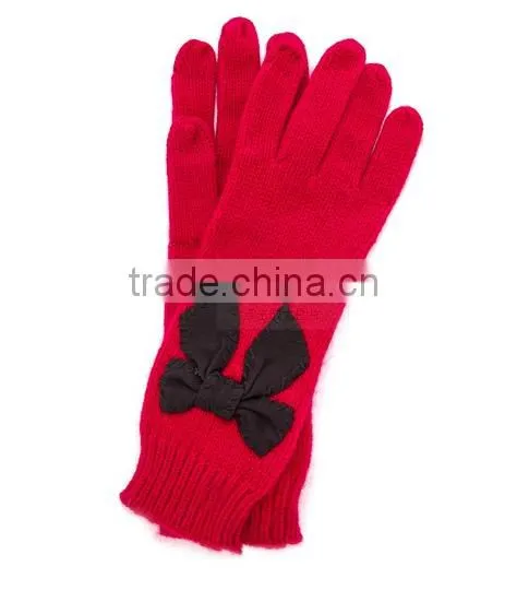Knitted Gloves/knit Red Ms. Long Gloves/custom Knit Gloves