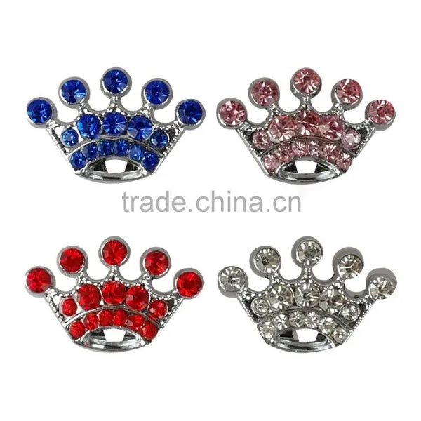Rhinestone Bling 10mm Alloy Charm Slide Charms photo-2