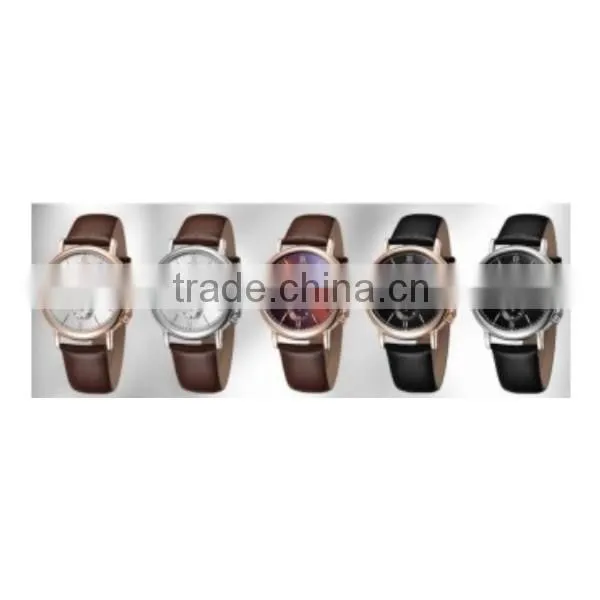 Black Three Eyes Six Hands Calendar 3atm-water-resistant-stainless-steel-watch-case photo-4