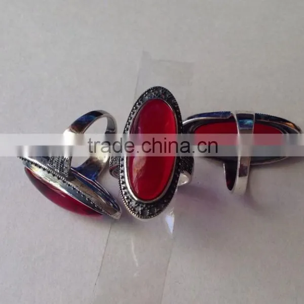 Wholesale Women's Antique 925 Sterling Thailand Silver Ring With Carnelian photo-2