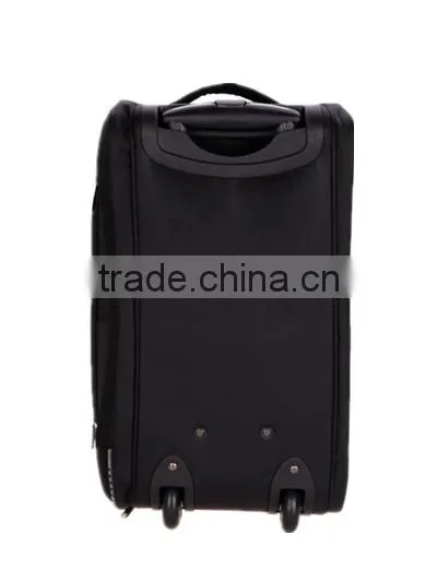 Fashion Black Polyester Rolling Duffel Bag With Trolley Super Light photo-5