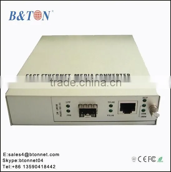 Manageable 10/100M SM Fiber Media Converter,SFP Media Converter photo-2