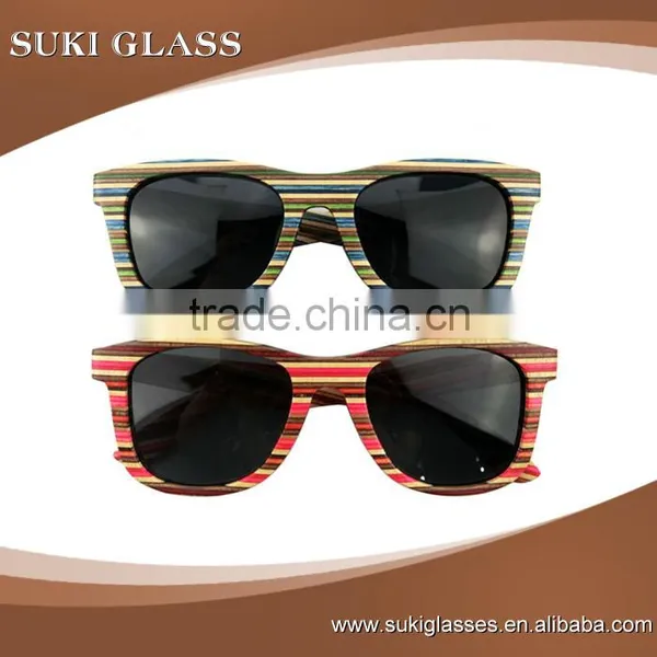 Skateboard Glasse Sun Wooden Eyeglasses Polarized Sun Glasses