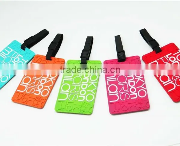 Airline Travel Parcel Tracking Bag Soft PVC Luggage Tag Hang Tag photo-3