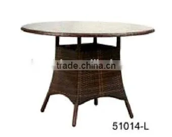 Outdoor Full Weaving Round Shape PE Rattan Table photo-4