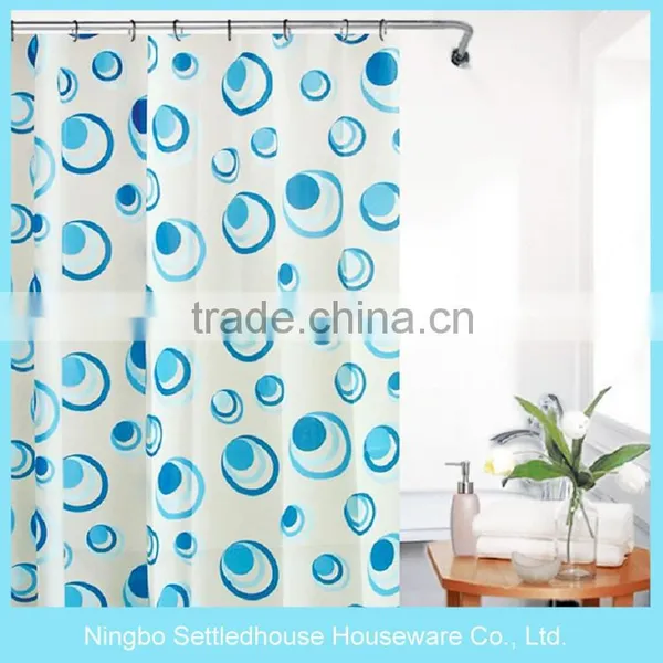 Low Price Beautiful Design Colorful Printing PEVA Shower Curtain photo-2