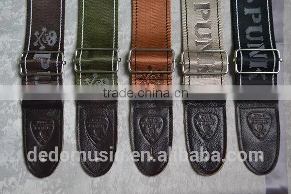 Factory Promotion Soft Thin Straps for Bass Acoustic Guitar Straps / Guitar Belt With Double Leather Ends photo-6