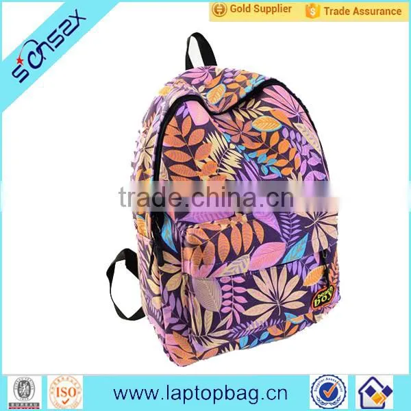 China Supplier Canvas School Bags for Girls Wholesale Backpack photo-2