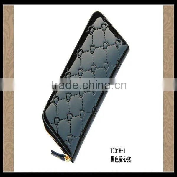 European Black PU Purse Wallet for Lady