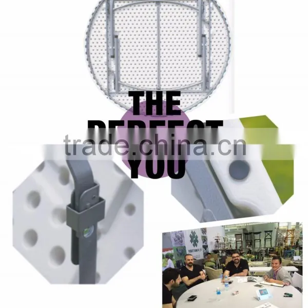 200cm Round Plastic Banquet Folding Table photo-5